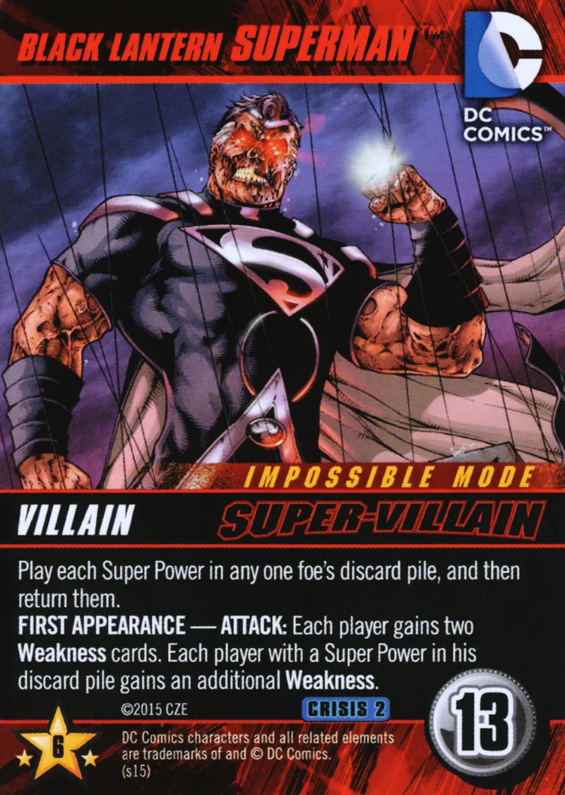 Black Lantern Superman (Impossible Mode)
