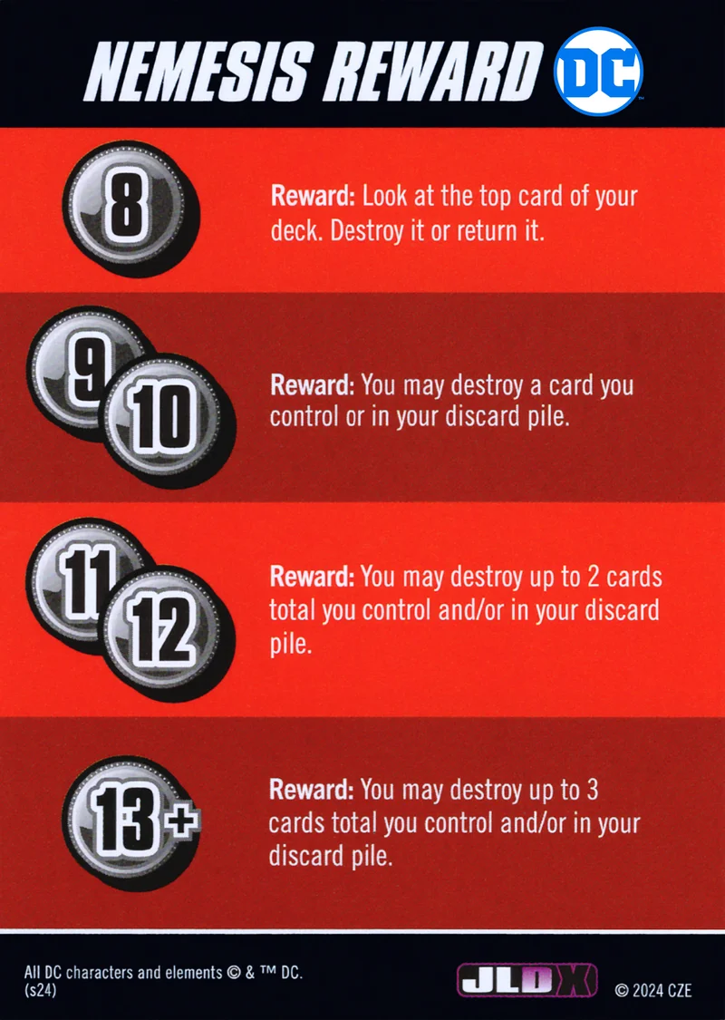 Nemesis Reward Card Destroy