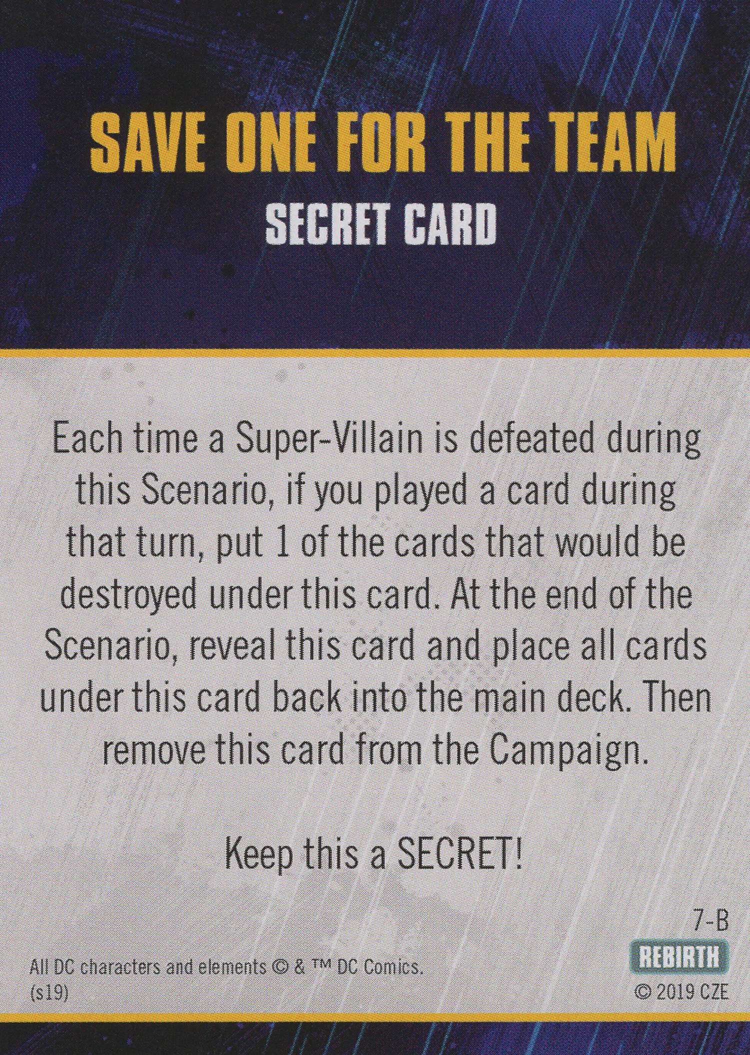 Save One For the Team