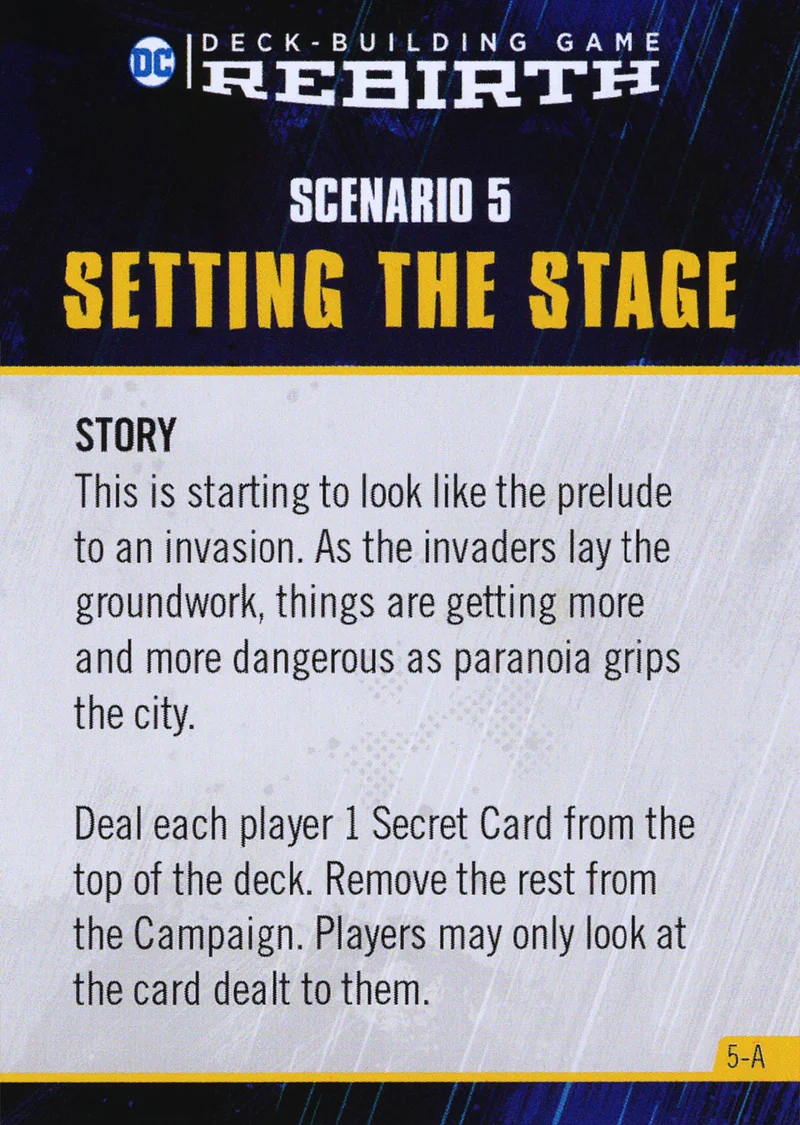 Setting the Stage