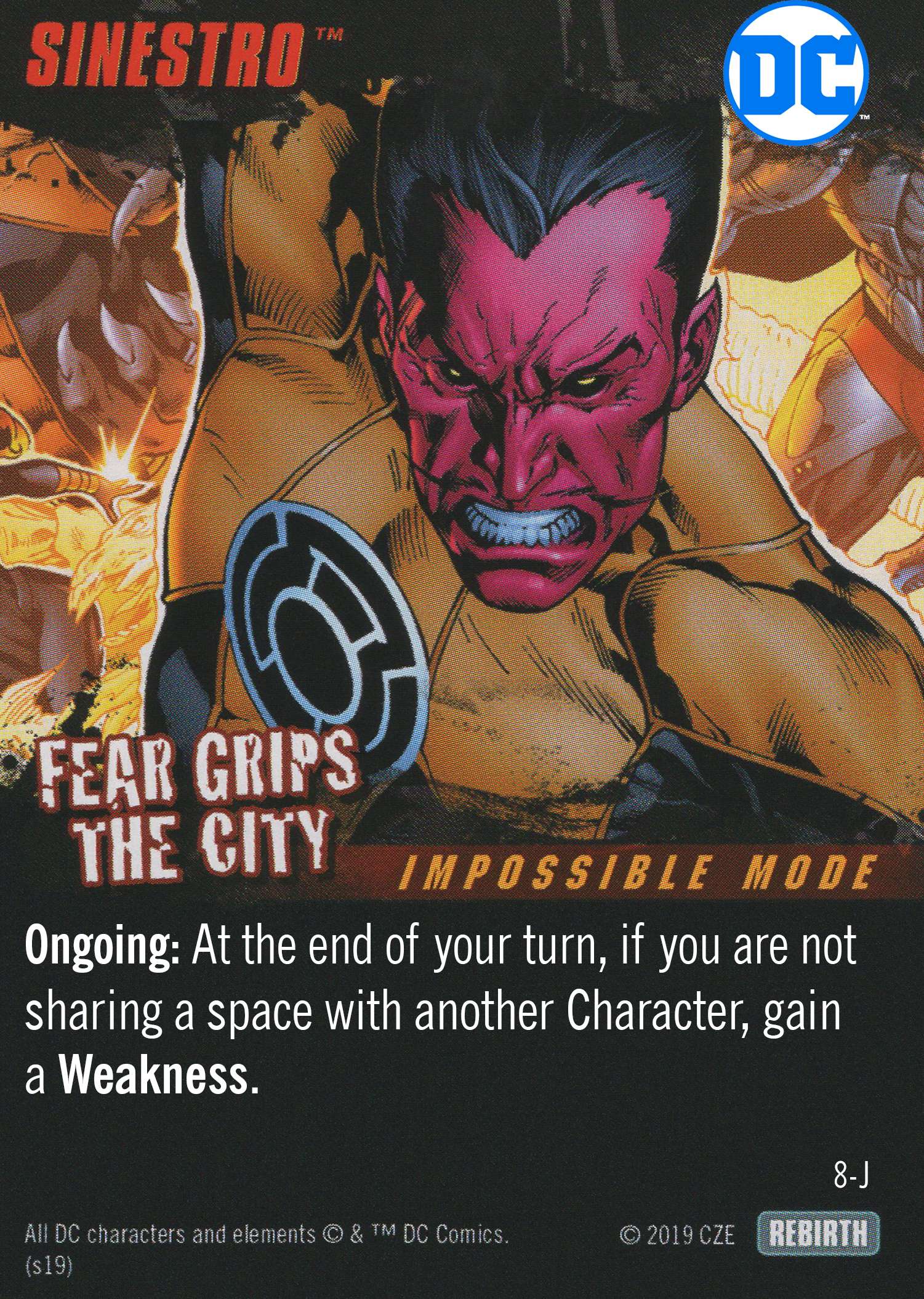 Sinestro - Fear Grips the City