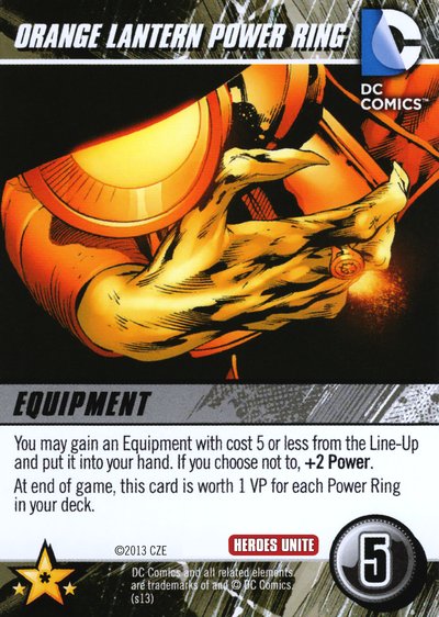 Orange Lantern Power Ring