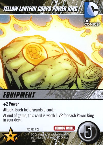 Yellow Lantern Corps Power Ring