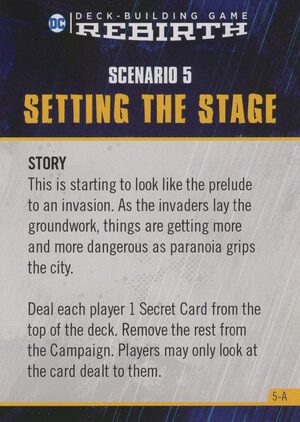 Setting the Stage